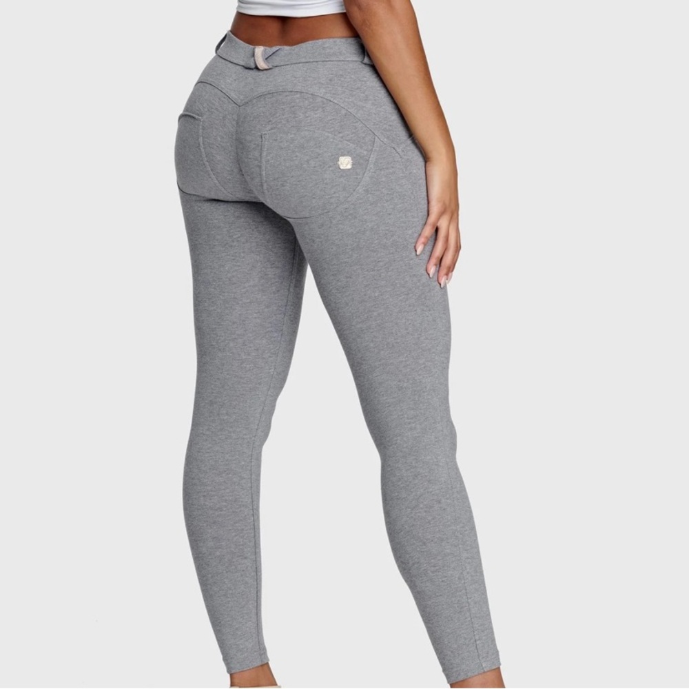 Wr. Up Freddy Jeggings Jeans USA  10 M Med Italy XL Grey Gray booty Butt Lifting